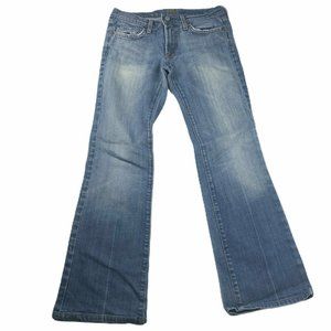 7FAM Women's Size 27 Bootcut stonewashed 7 For All Mankind